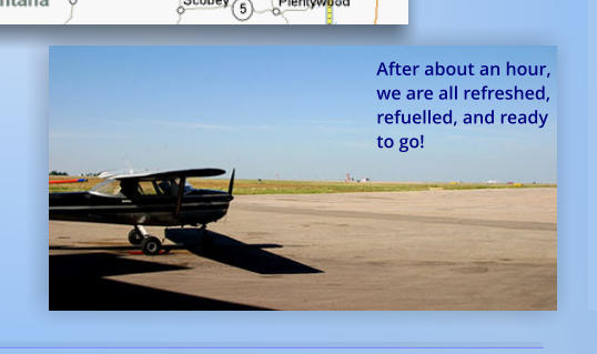 After about an hour, we are all refreshed, refuelled, and ready to go!